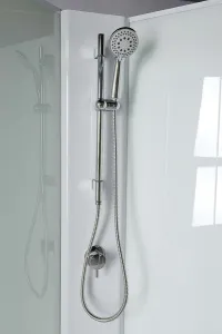 AQUALINE - AIGO vanička 900x900 príslušenstvo, sifón, držiak sprchy a sprcha, komponent 1/4 YB93-1