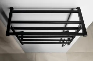 SAPHO - ELZOR elektrický sušiak uterákov 500x470 60 W, čierna mat EB510