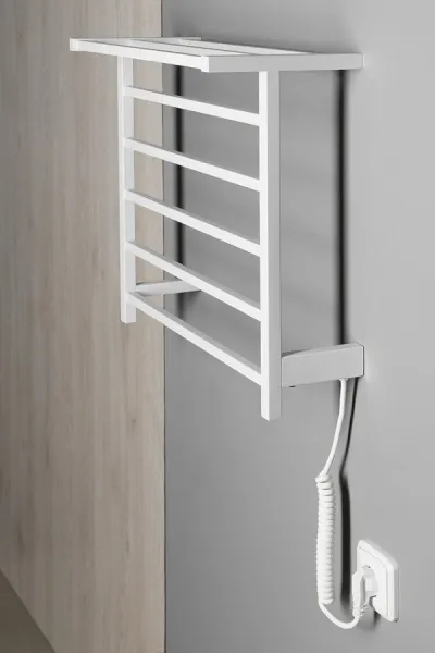 SAPHO - ELZOR elektrický sušiak uterákov 500x470 60 W, biela mat EB500