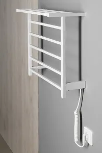 SAPHO - ELZOR elektrický sušiak uterákov 500x470 60 W, biela mat EB500