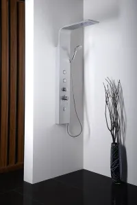 TUSA sprchový panel, výška 1400mm, hliník SL680