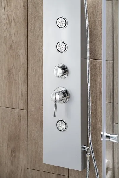 TUSA sprchový panel, výška 1400mm, hliník SL680