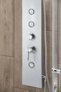 TUSA sprchový panel, výška 1400mm, hliník SL680