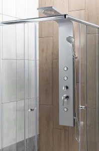 TUSA sprchový panel, výška 1400mm, hliník SL680