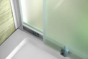 AQUALINE - AMADEO posuvné sprchové dvere 1100 sklo Brick BTS110