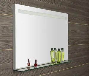 SAPHO - BRETO zrkadlo  s LED osvetlením a policou 1000x608 BT100