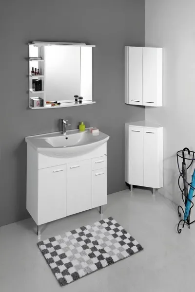 ZOJA / KERAMIA FRESH skrinka rohová 35x78x35cm, biela 50321