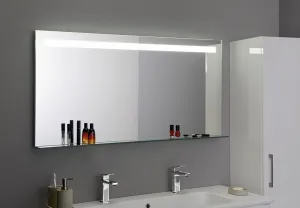 SAPHO - BRETO zrkadlo  s LED osvetlením a policou 1200x608 BT120