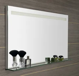 SAPHO - BRETO zrkadlo  s LED osvetlením a policou 1200x608 BT120
