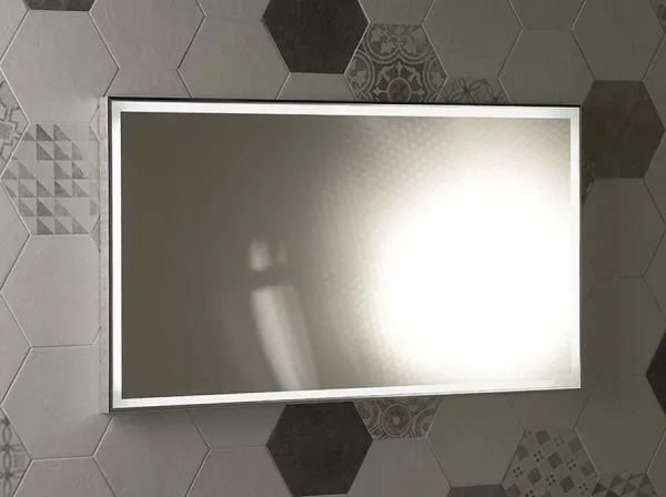 SAPHO - LUMINAR zrkadlo s LED osvetlením v ráme 1200x550 chróm NL560