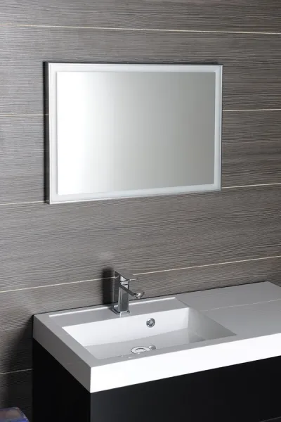 SAPHO - LUMINAR zrkadlo s LED osvetlením v ráme 900x500, chróm NL559
