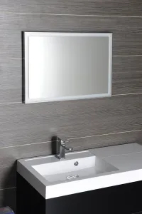 SAPHO - LUMINAR zrkadlo s LED osvetlením v ráme 900x500, chróm NL559