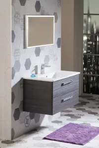 SAPHO - LUMINAR zrkadlo s LED osvetlením v ráme 900x500, chróm NL559