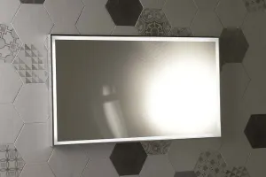SAPHO - LUMINAR zrkadlo s LED osvetlením v ráme 900x500, chróm NL559