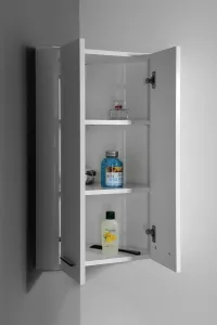 ZOJA / KERAMIA FRESH horná skrinka rohová 35x76x35cm, biela 50331