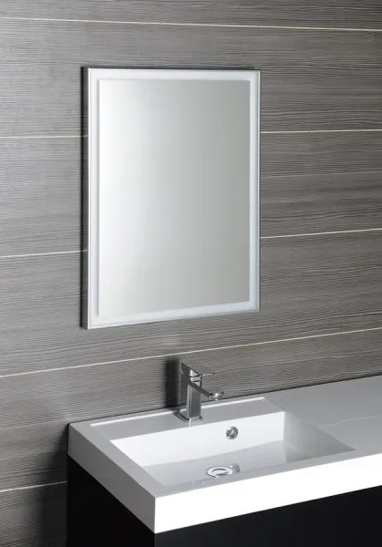 SAPHO - LUMINAR zrkadlo s LED osvetlením v ráme 600x800, chróm NL557