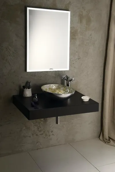 SAPHO - LUMINAR zrkadlo s LED osvetlením v ráme 600x800, chróm NL557