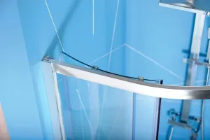 EASY LINE štvrťkruhová sprchová zástena 900x900mm, číre sklo EL2615