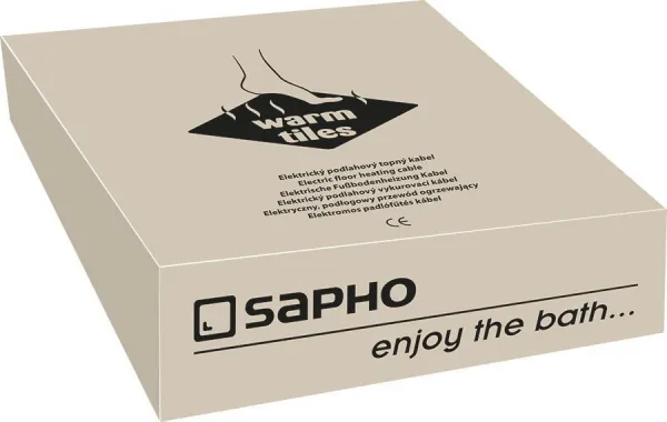 SAPHO - WARM TILES elektrický podlahový vykurovací kábel, 2,8-3,5m2, 450W WTC29