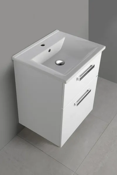 VEGA umývadlová skrinka 62x72,6x43,8 cm, 2xzásuvka, biela VG063