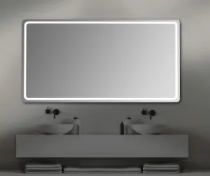 SAPHO - Zrkadlo NYX s LED osvetlením 1200x600 NY120