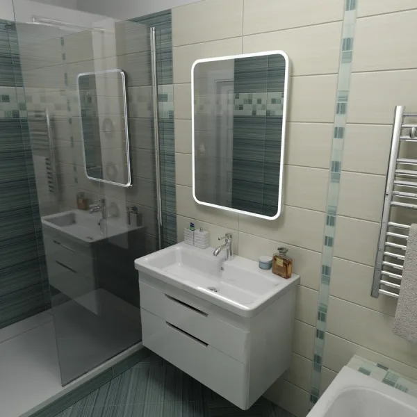 SAPHO - FLOAT LED podsvietené zrkadlo 500x700, biela 22571