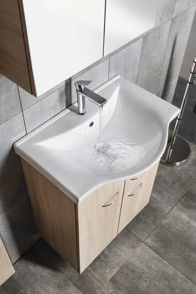 KERAMIA FRESH umývadlová skrinka 60x74x33,7cm, dub platin 50066