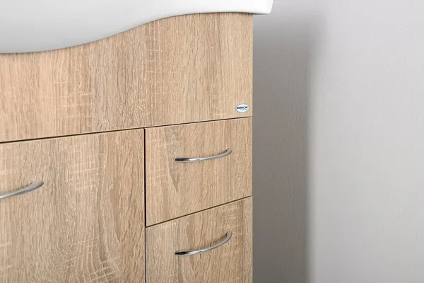 KERAMIA FRESH umývadlová skrinka 74,5x74x34,7cm, dub platin 50083
