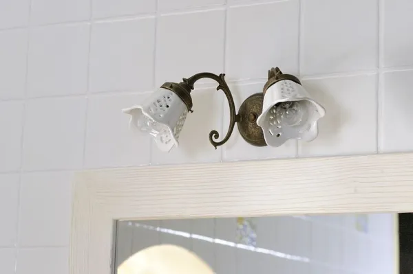 SAPHO - BRINDISI svietidlo 2xE14, 40W, 230V, keramické tienitko, bronz MC052