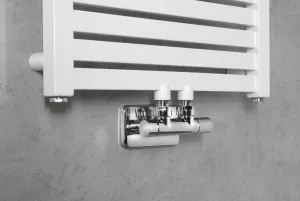 SAPHO - TWIN pripojovacia sada pre stredové pripojenie, chróm CP401S