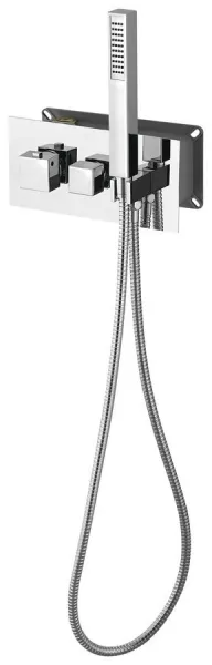 SAPHO - LATUS podomietková sprchová termostatická batéria vrátane ručnej sprchy, 2/3 výstupy, chróm 1102-45