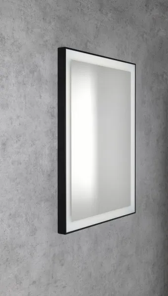 GANO zrcadlo s LED osvětlením 60x80cm, černá LG260