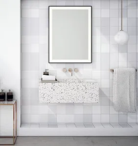 GANO zrcadlo s LED osvětlením 60x80cm, černá LG260