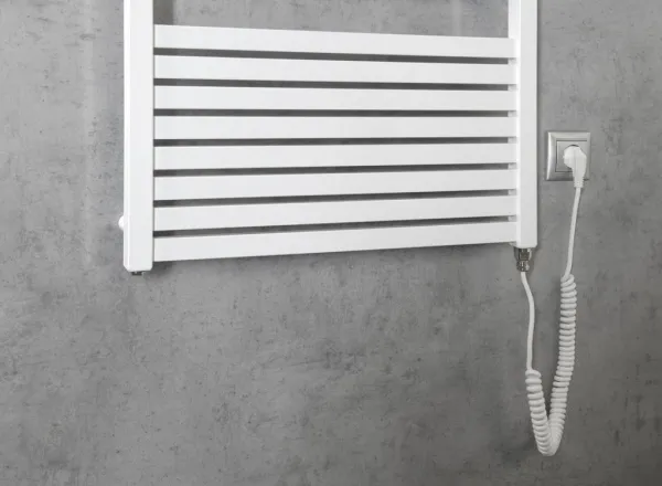 AQUALINE - TONDI-E elektrické vykurovacie teleso, rovné, 600x1690 800 W, biela DE490T