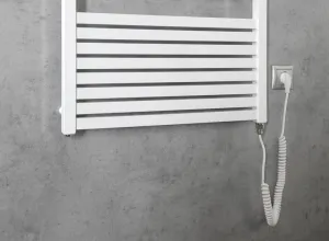 AQUALINE - TONDI-E elektrické vykurovacie teleso, rovné, 600x1690 800 W, biela DE490T