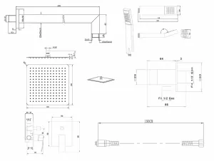 GINKO podomietkový sprchový set s pákovou batériou, 2 výstupy, chróm 1101-42-21