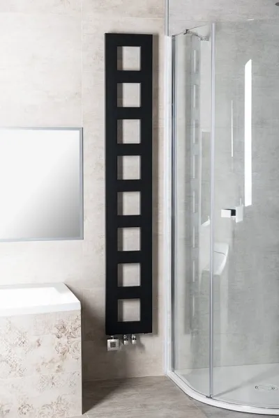 SAPHO - BLOCK vykurovacie teleso 280x1750 čierna matná IR182