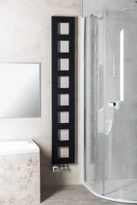 SAPHO - BLOCK vykurovacie teleso 280x1750 čierna matná IR182
