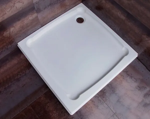 GELCO - DIONA sprchová vanička z liateho mramoru, štvorec 90 x 90 x 7,5 cm GD009