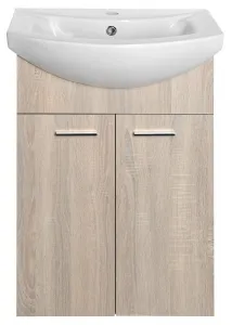 ZOJA umývadlová skrinka 50,5x74x30cm, dub platina 51057