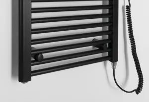 AQUALINE - DIRECT-E elektrické vykurovacie teleso, rovné, 450x1320 400 W, čierna ILE34TB