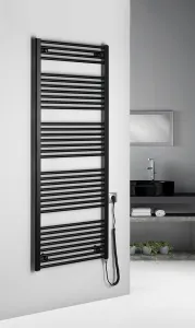 AQUALINE - DIRECT-E elektrické vykurovacie teleso, rovné, 600x1680 800 W, čierna ILE66TB
