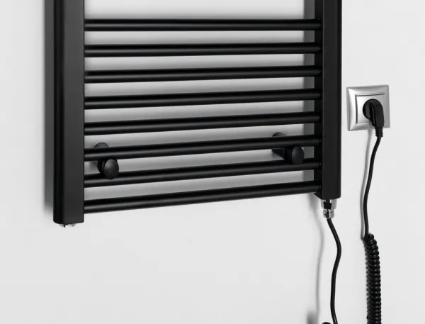 AQUALINE - DIRECT-E elektrické vykurovacie teleso, rovné, 450x960 300 W, čierna ILE94TB