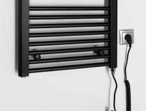 AQUALINE - DIRECT-E elektrické vykurovacie teleso, rovné, 450x960 300 W, čierna ILE94TB