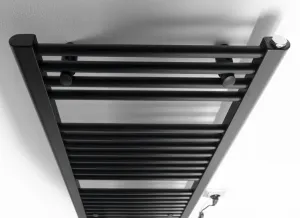 AQUALINE - DIRECT-E elektrické vykurovacie teleso, rovné, 450x960 300 W, čierna ILE94TB