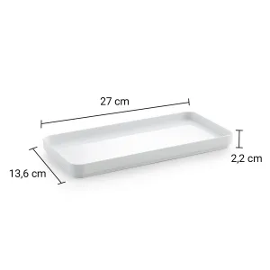 SEVENTY miska na postavenie, biela 630622