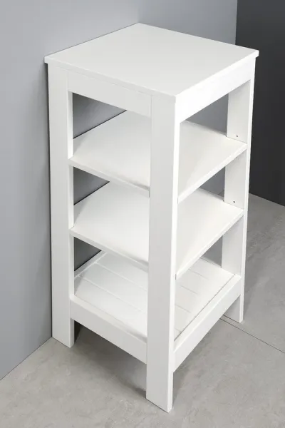 ETIDE policový regál 36x86x36 cm, biela mat ET086