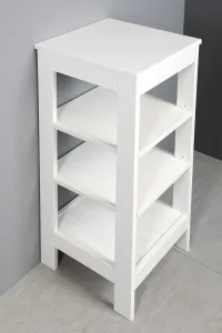 ETIDE policový regál 36x86x36 cm, biela mat ET086