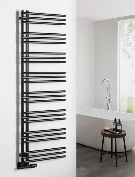 AQUALINE - POSEIDON vykurovacie teleso 450x1540, čierna matná PS415B