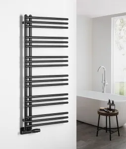 AQUALINE - POSEIDON vykurovacie teleso 450x1140, čierna matná PS411B